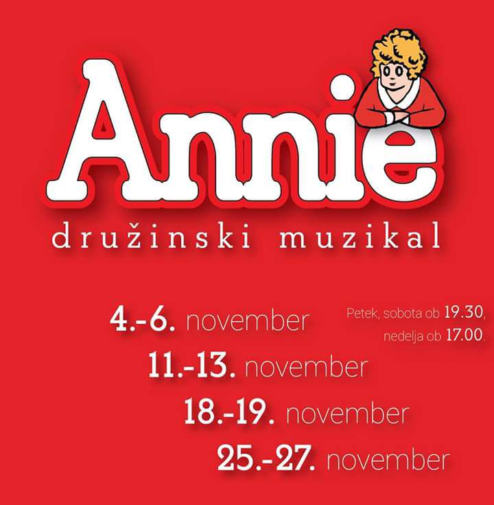 Premiera družinskega muzikala Annie