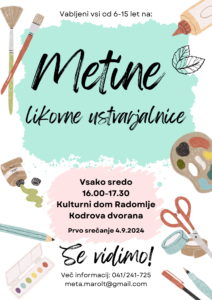 Read more about the article Metine likovne delavnice v Radomljah – slikar je lahko vsak!